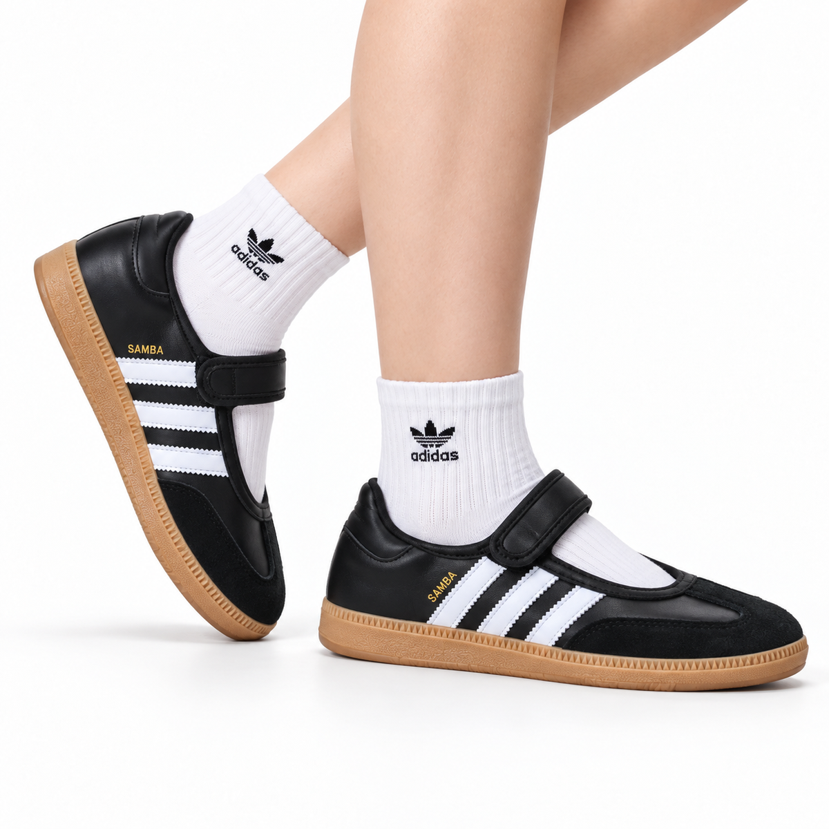 Adidas Mary Jane Slip-On Sneakers