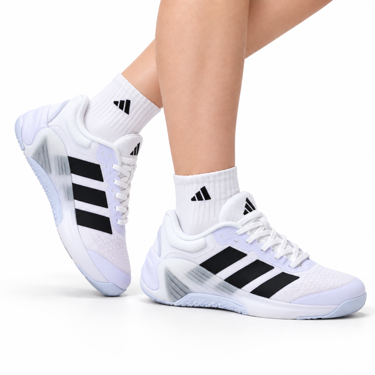Adidas Lightweight White Athletic Training Shoes