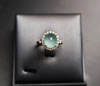 Pandora Adjustable Blue Chalcedony Ring - Natural Gemstone