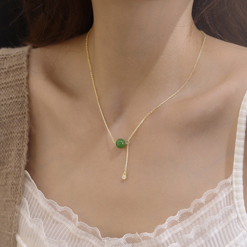 Pandora  Natural Hetian Jade Pendant