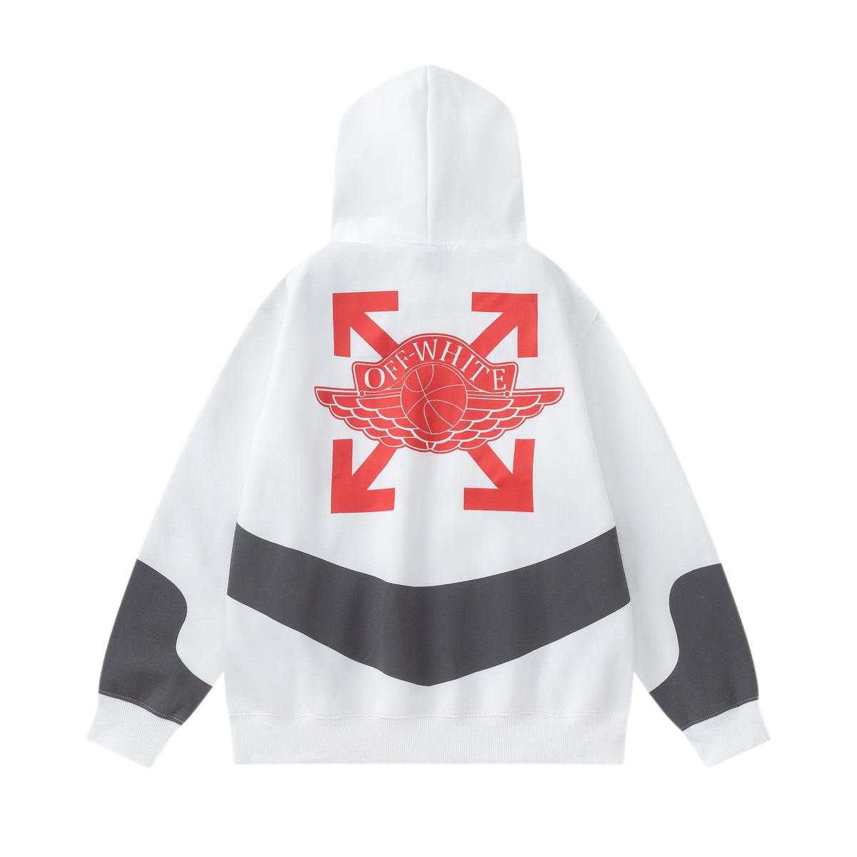 Jordan AJ × OW Collaboration Embroidered Hoodie
