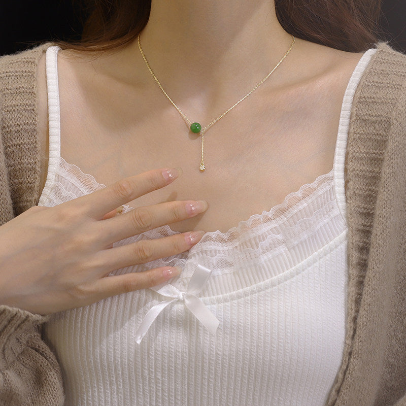 Pandora  Natural Hetian Jade Pendant