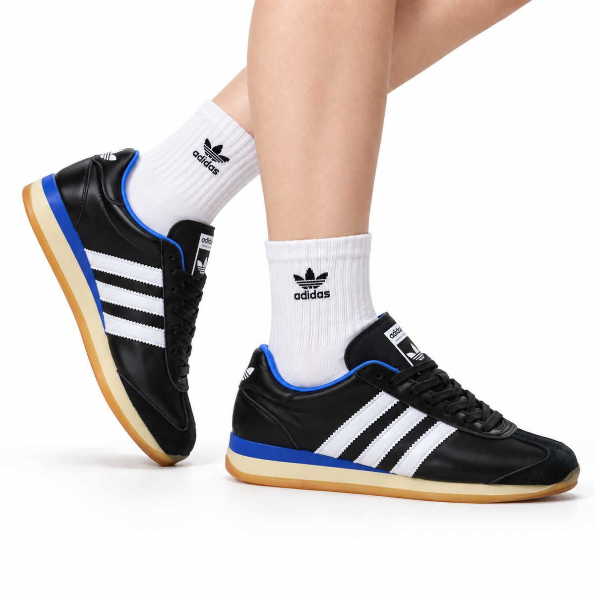 Adidas Porsche Design Black Blue Motorsport Leather Sneakers