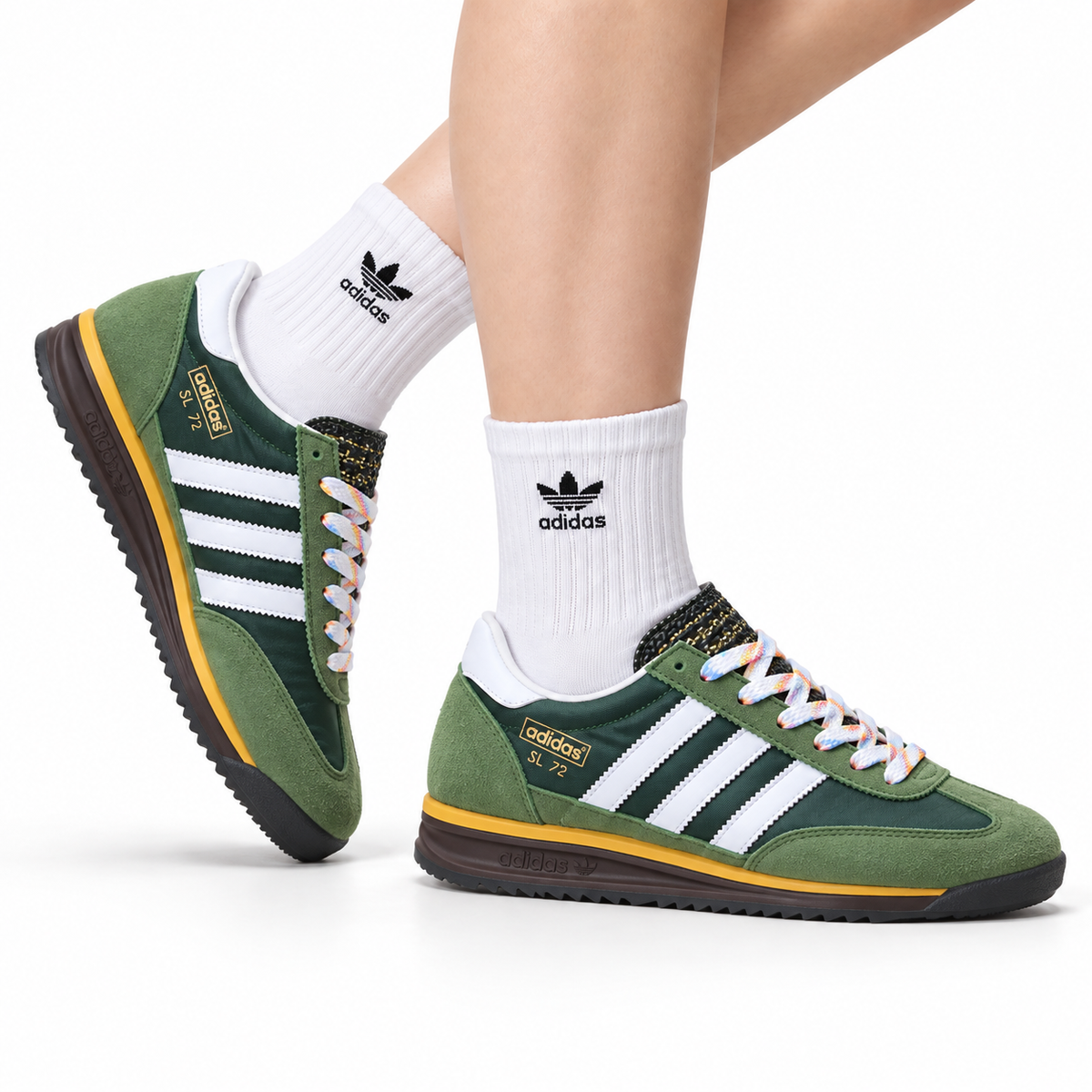 Adidas SL 72 Green Retro Sneakers
