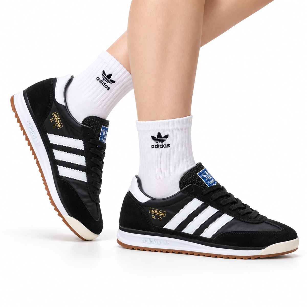 Adidas SL 72 Black Retro Sneakers