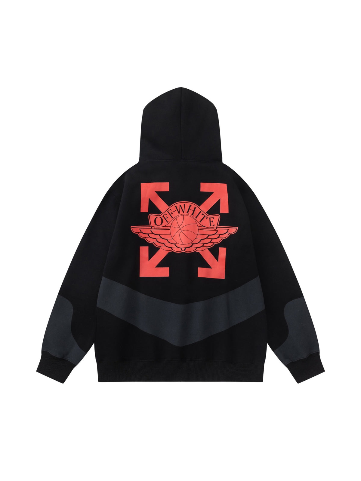 Jordan AJ × OW Collaboration Embroidered Hoodie