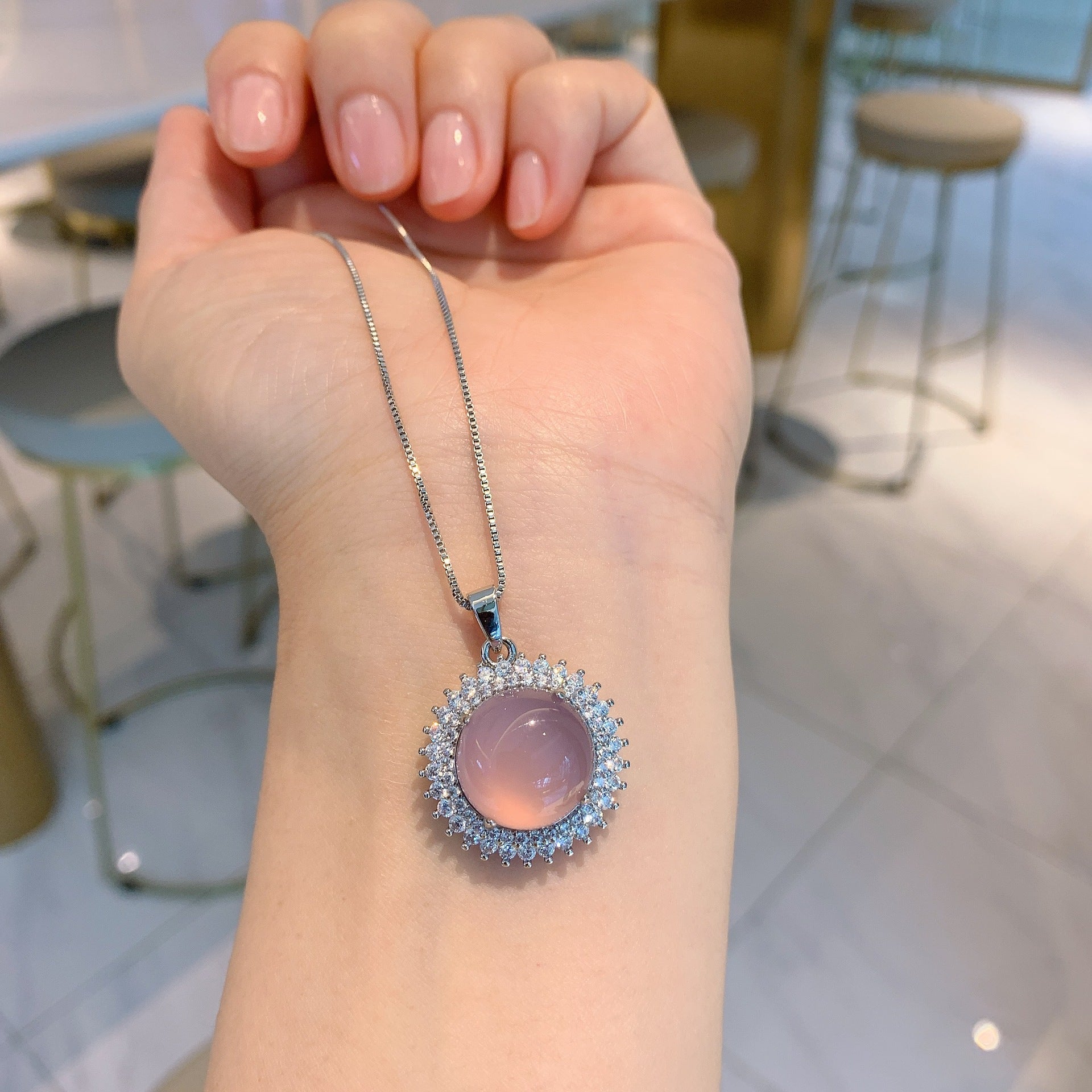 Violet Chalcedony Pendant