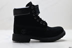 Timberland Black Premium Leather High Outdoor Boot - right-facing side profile main image
