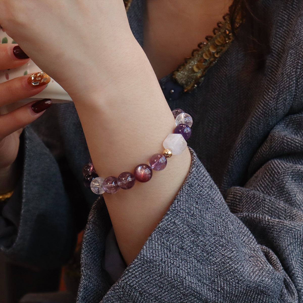 Pandora Natural Crystal Bead Bracelet