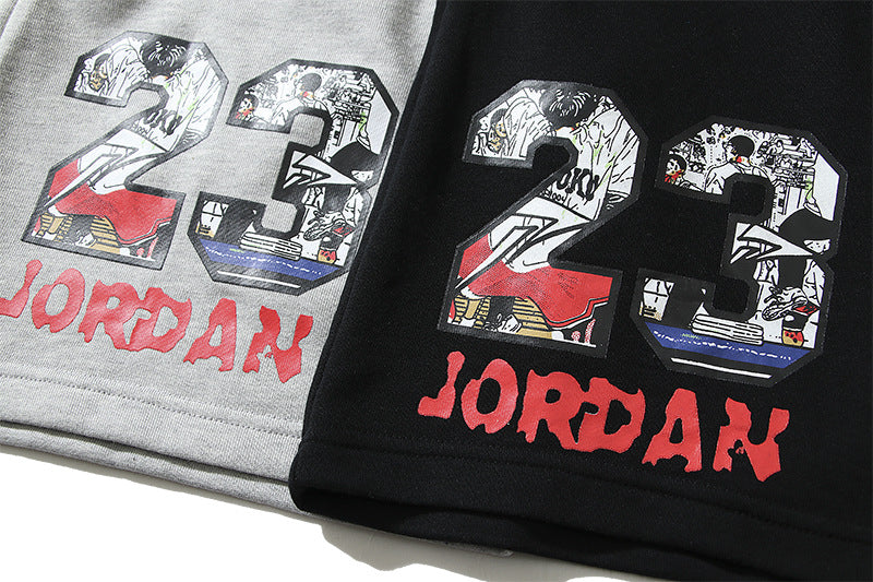 Jordan Unisex Graphic Lettering Casual Shorts