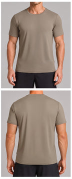 Men's Quick-Dry Crewneck Athletic T-Shirt