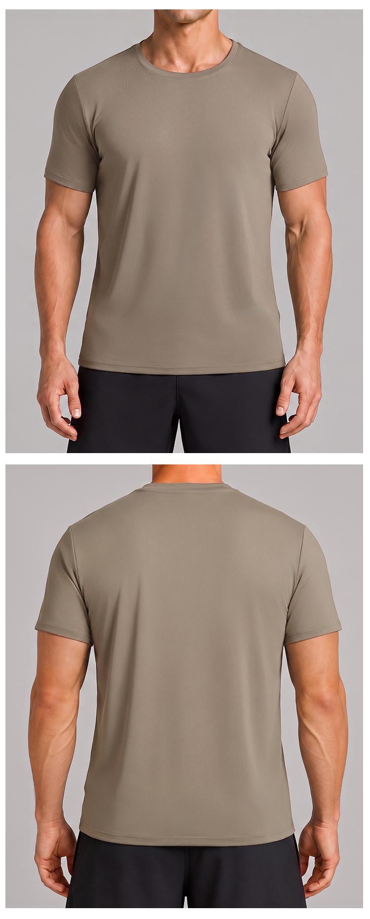 Men's Quick-Dry Crewneck Athletic T-Shirt