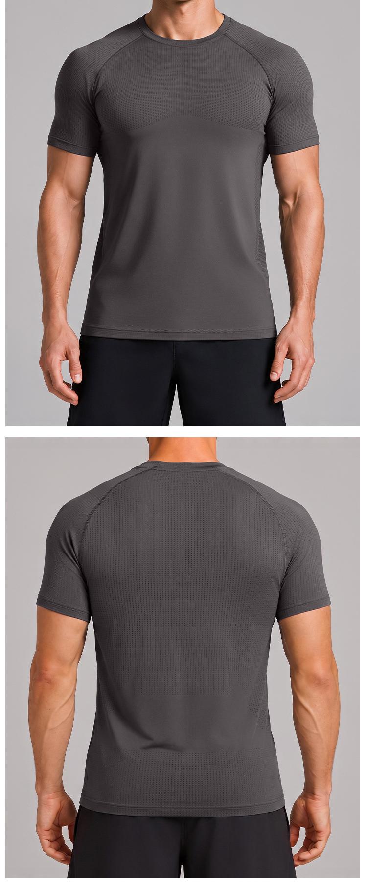 Seamless Quick-Dry Stretch Athletic T-Shirt for Yoga, Running & Cycling