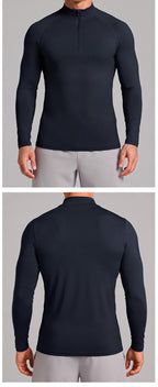 Men's Half-Zip Sun-Protective Athletic Top