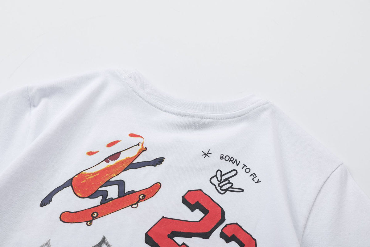 Jordan Unisex Trendy Graphic Cotton Crew-Neck Short-Sleeve T-Shirt