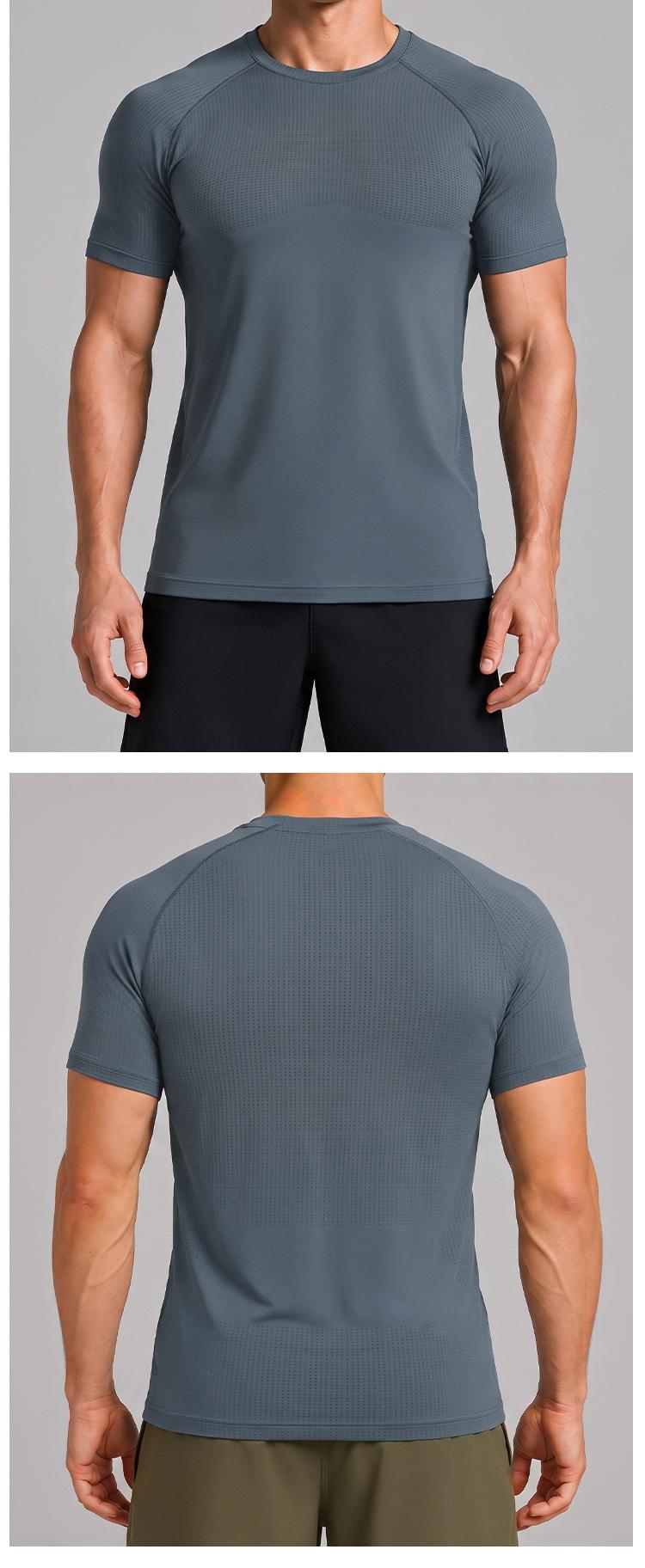 Seamless Quick-Dry Stretch Athletic T-Shirt for Yoga, Running & Cycling