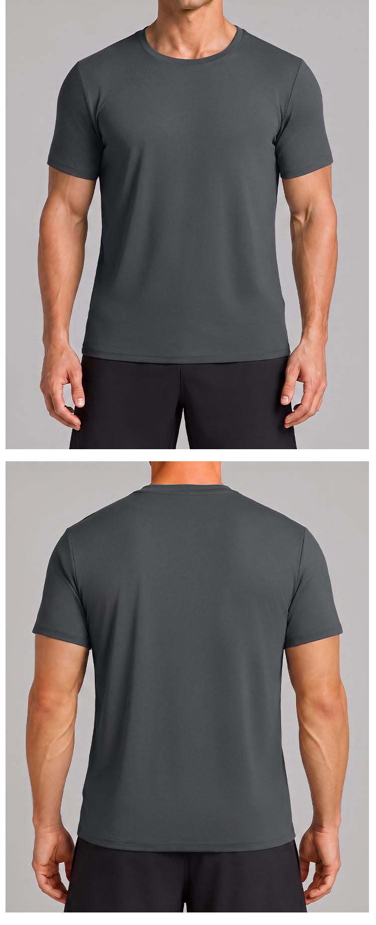 Men's Quick-Dry Crewneck Athletic T-Shirt