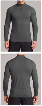 Men's Half-Zip Sun-Protective Athletic Top