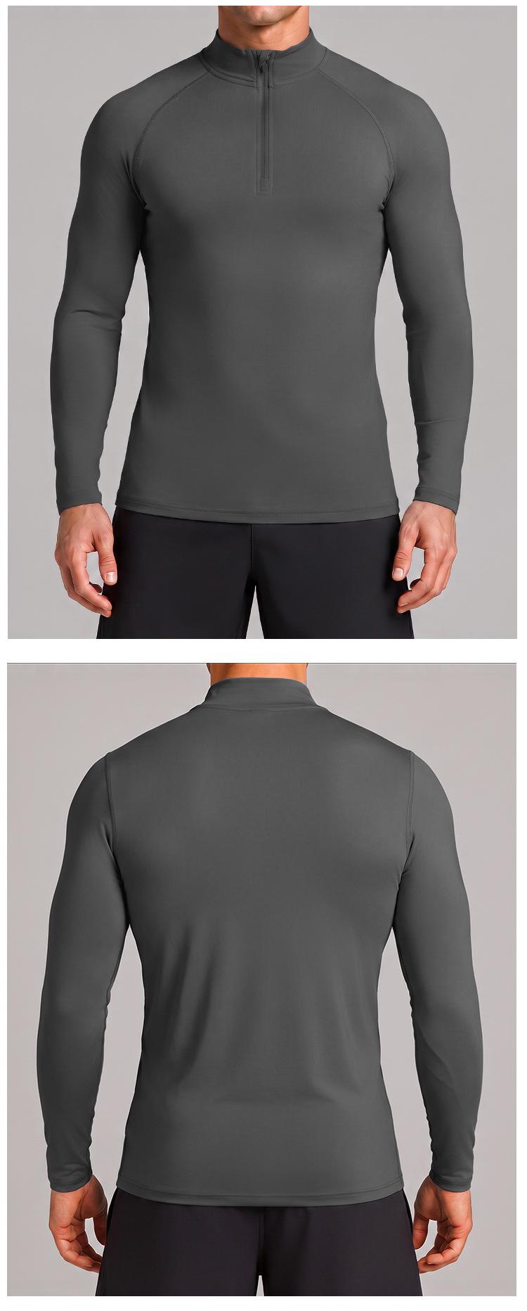Men's Half-Zip Sun-Protective Athletic Top