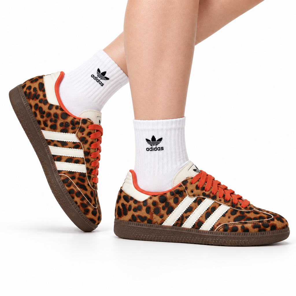 adidas Samba OG Red Leopard Women's