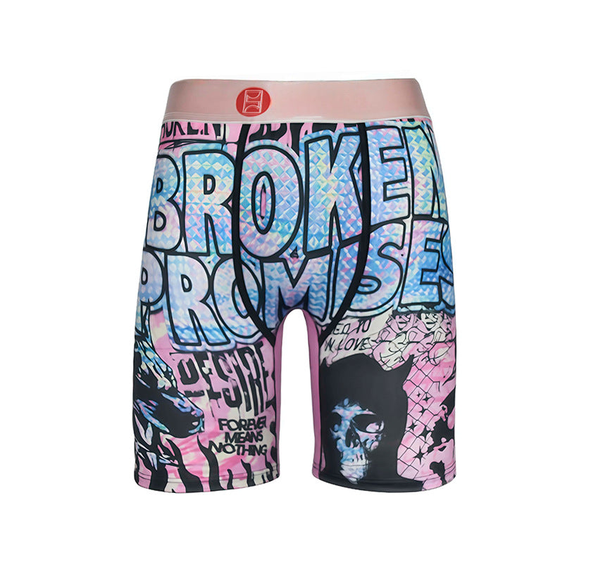 Ethika Style Dark Ghost Graphic Long-Leg Boxer Briefs