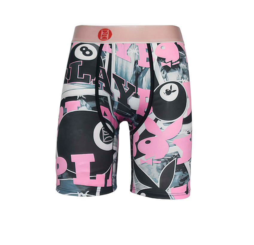 Ethika Style Dark Ghost Graphic Long-Leg Boxer Briefs