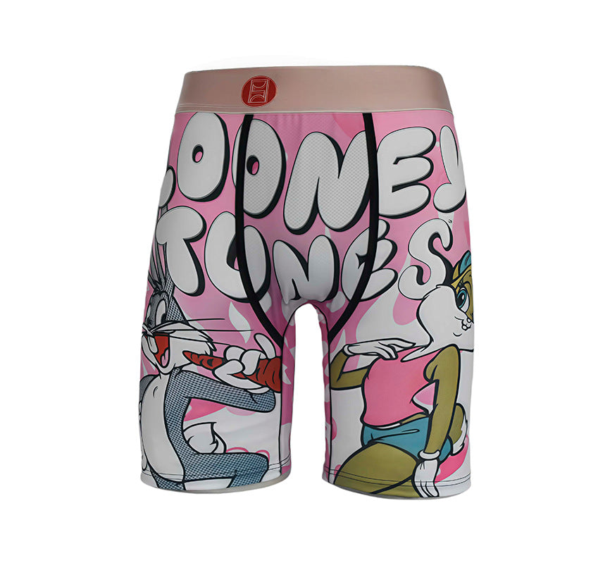 Ethika Style Skull Graphic Long-Leg Boxer Briefs