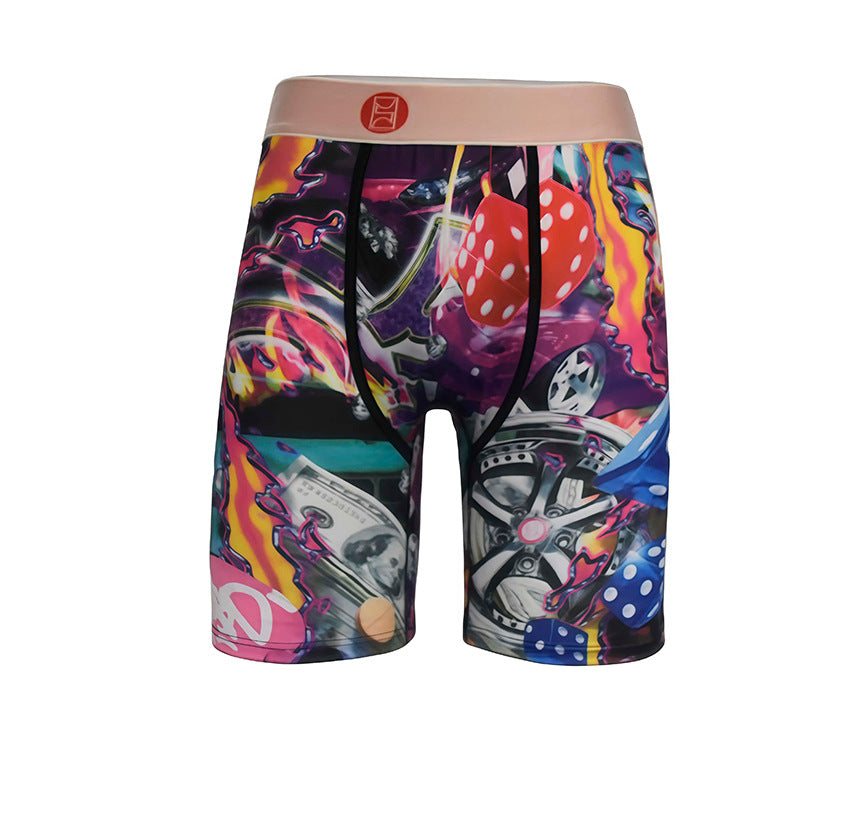 Ethika Style Shark Mouth Graphic Long-Leg Boxer Briefs