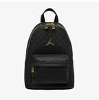 Jordan Monogram Mini Backpack | Gold Jumpman Logo Bag | Black / Gold