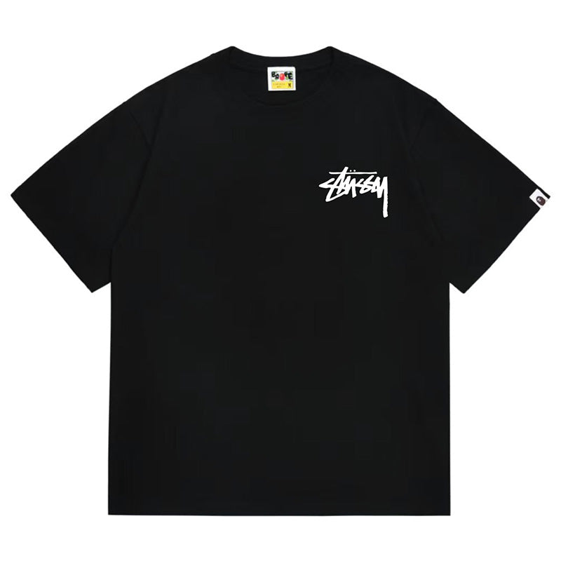 BAPE X Stussy Basic Pigment Dyed Tee - image 3