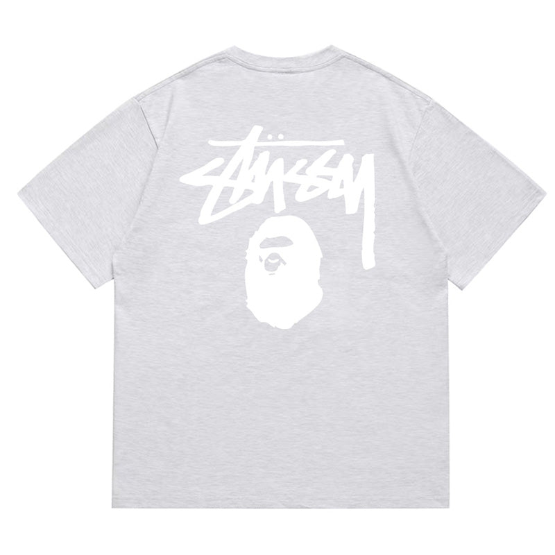 BAPE X Stussy Basic Pigment Dyed Tee - image 2