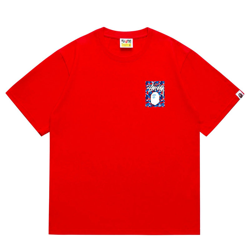 BAPE X Stussy Ape Head Tee - image 4