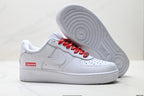 NIKE AIR FORCE 1 '07 LOW-TOP CASUAL SNEAKERS – WHITE/RED