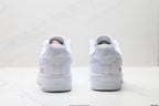 NIKE AIR FORCE 1 '07 LOW-TOP CASUAL SNEAKERS – WHITE/RED