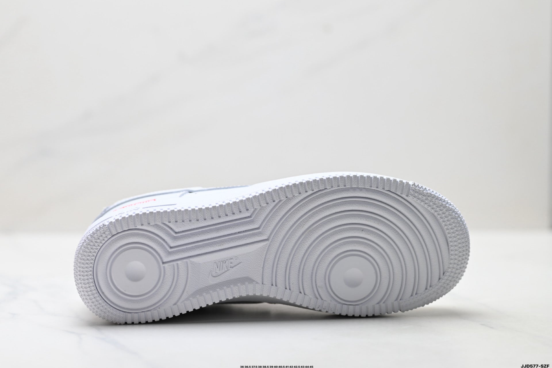 NIKE AIR FORCE 1 '07 LOW-TOP CASUAL SNEAKERS – WHITE/RED