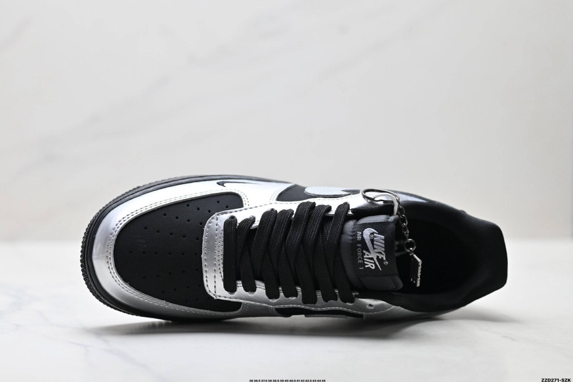 Nike Air Force 1 '07 LV8 Low-Top Sneakers – Metallic Silver/Black
