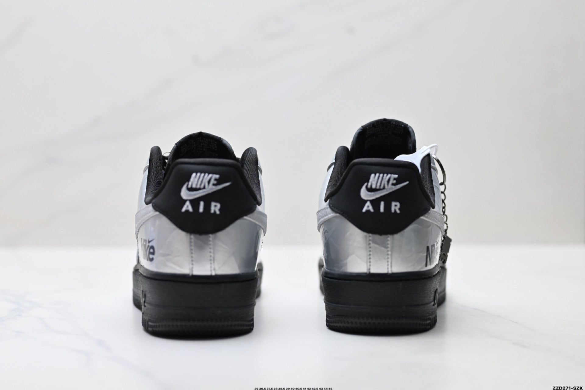 Nike Air Force 1 '07 LV8 Low-Top Sneakers – Metallic Silver/Black