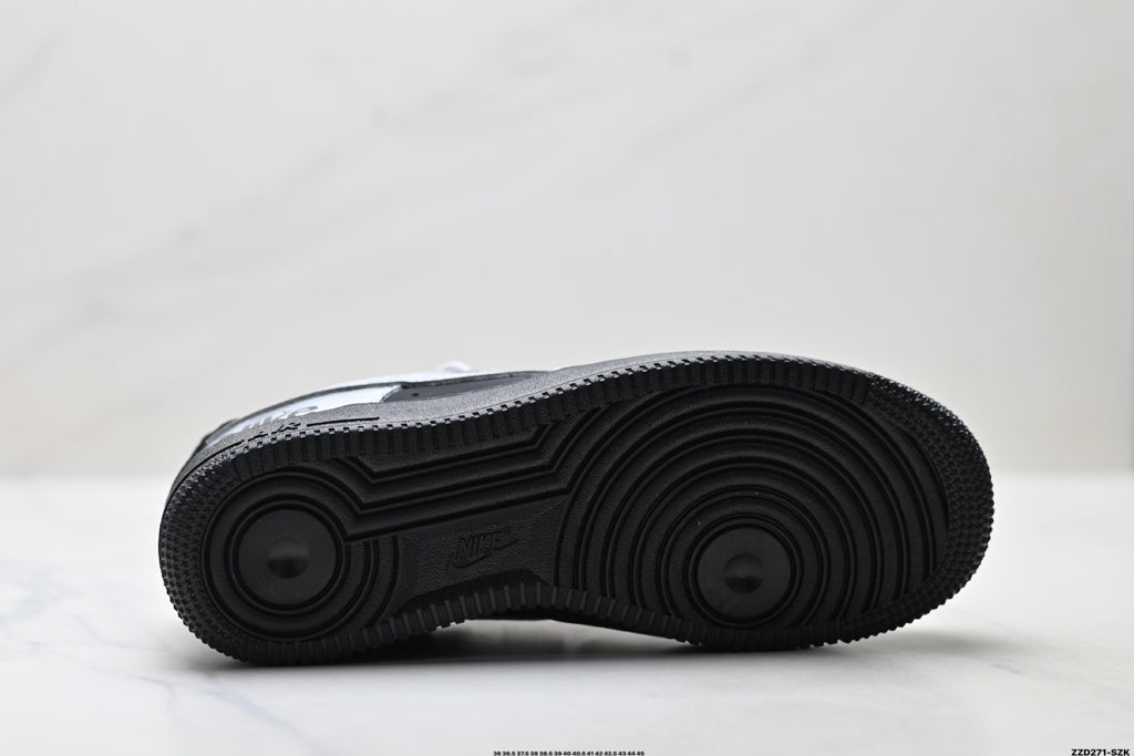 Nike Air Force 1 '07 LV8 Low-Top Sneakers – Metallic Silver/Black