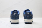 Nike Air Force 1 '07 LV8 Graphic Low-Top Sneakers – Navy/White