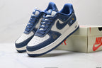 Nike Air Force 1 '07 LV8 Graphic Low-Top Sneakers – Navy/White