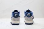 Nike Air Force 1 '07 LV8 Graphic Low-Top Sneakers – Grey/Navy