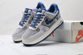 Nike Air Force 1 '07 LV8 Graphic Low-Top Sneakers – Grey/Navy