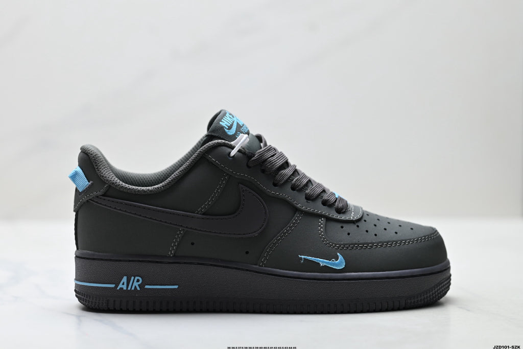 Nike Air Force 1 '07 LV8 Low-Top Sneakers – Black/Light Blue