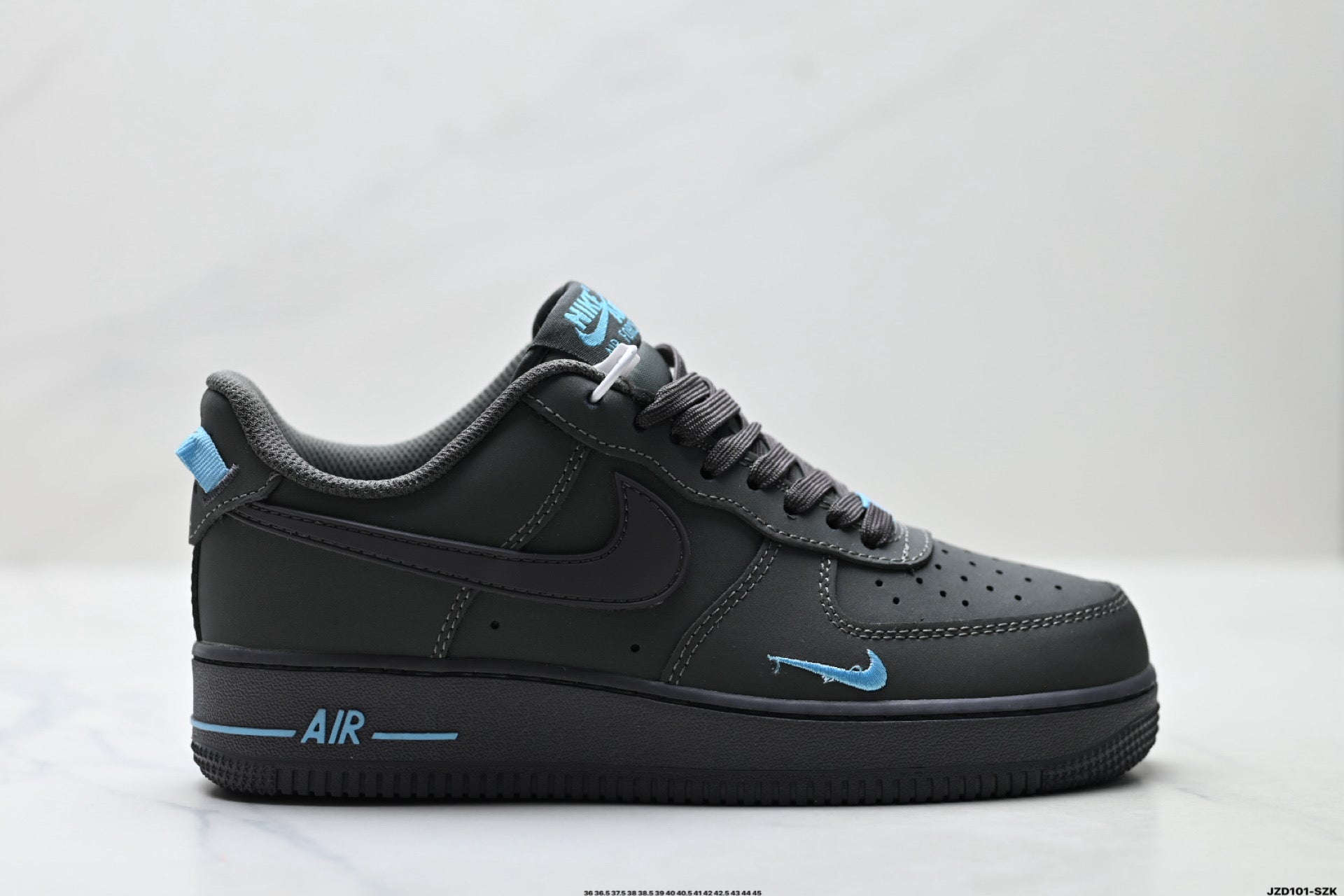 Nike Air Force 1 '07 LV8 Low-Top Sneakers – Black/Light Blue