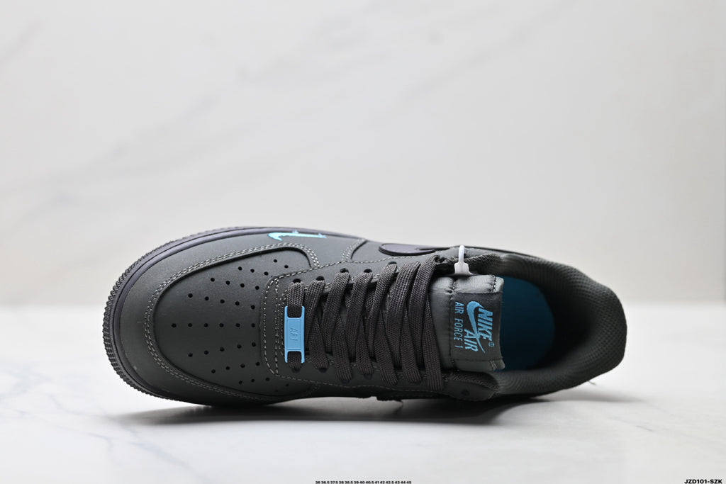 Nike Air Force 1 '07 LV8 Low-Top Sneakers – Black/Light Blue