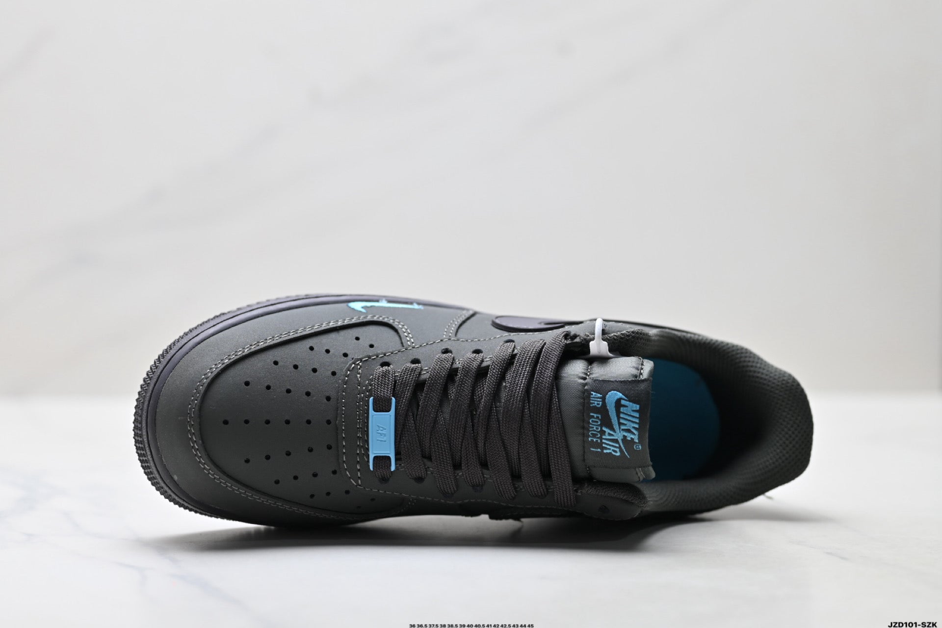 Nike Air Force 1 '07 LV8 Low-Top Sneakers – Black/Light Blue