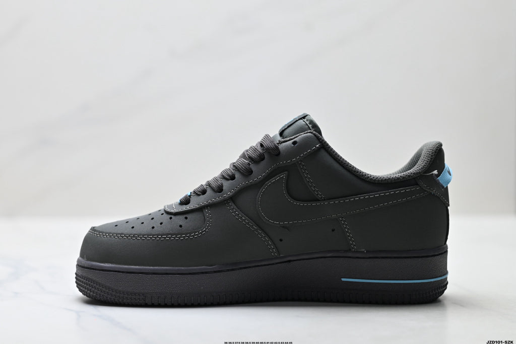 Nike Air Force 1 '07 LV8 Low-Top Sneakers – Black/Light Blue
