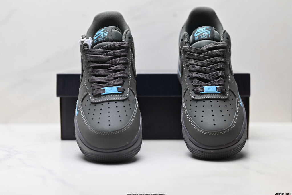 Nike Air Force 1 '07 LV8 Low-Top Sneakers – Black/Light Blue
