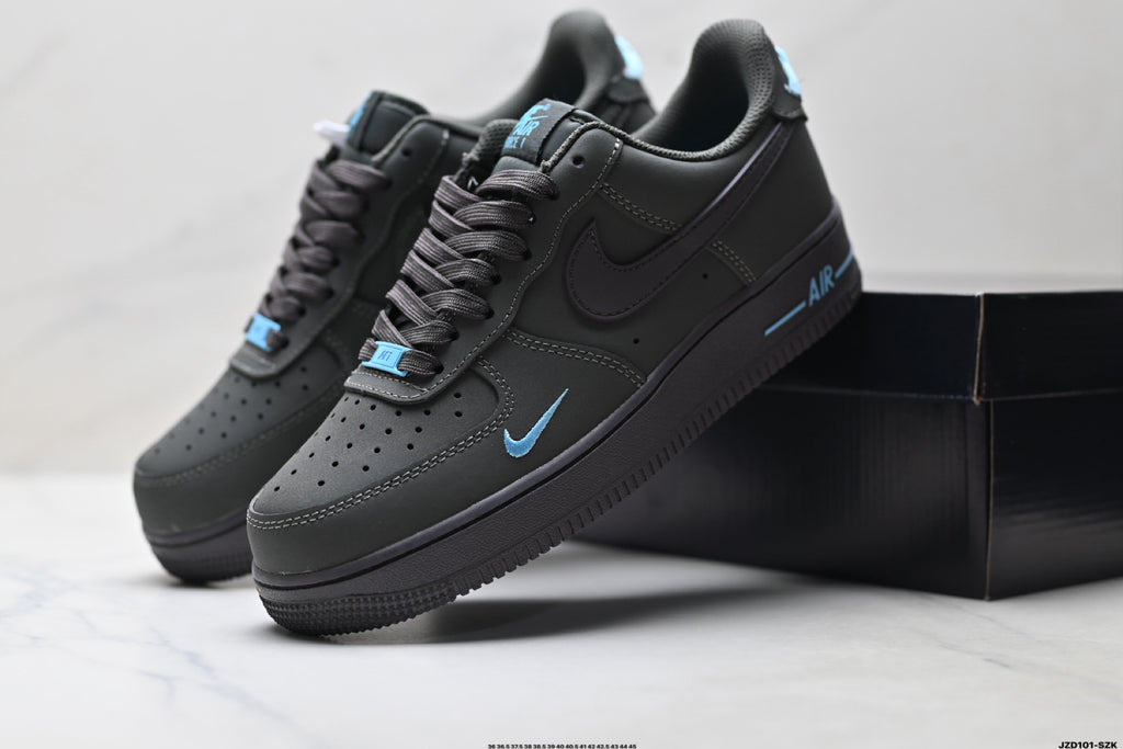 Nike Air Force 1 '07 LV8 Low-Top Sneakers – Black/Light Blue