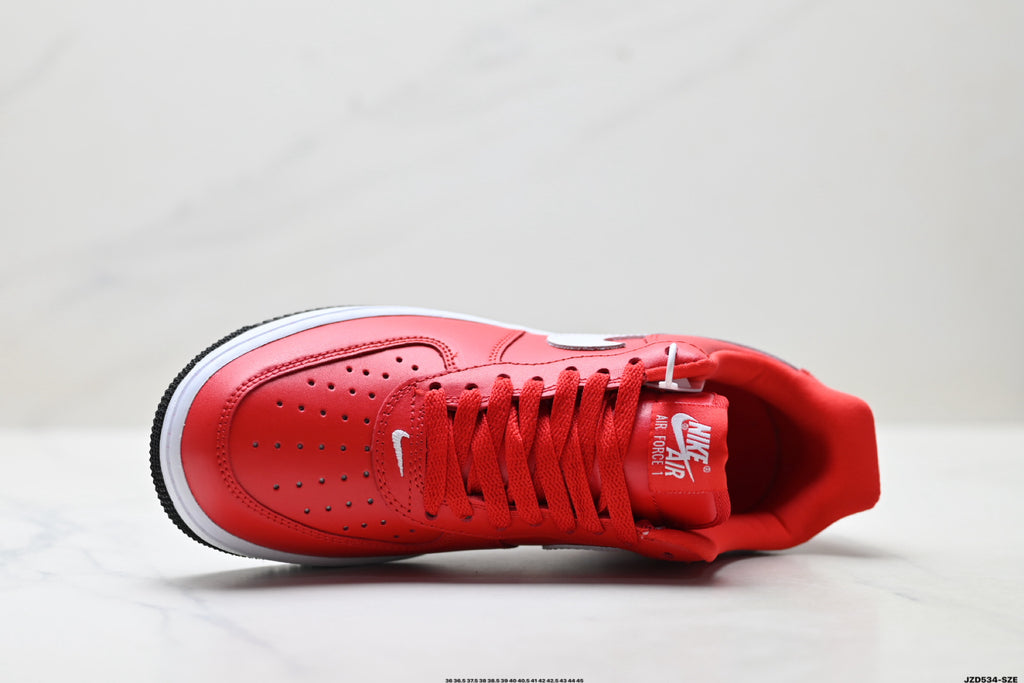 Nike Air Force 1 '07 LV8 Bear Graphic Low-Top Sneakers – Red/White